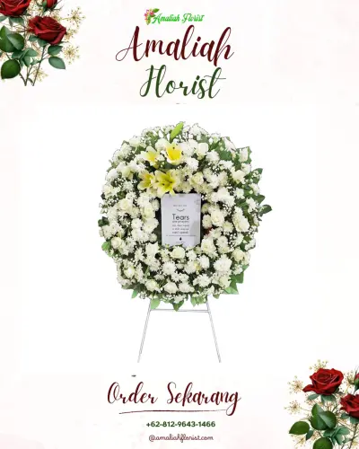 Krans Bunga Duka Cita di Kemetul